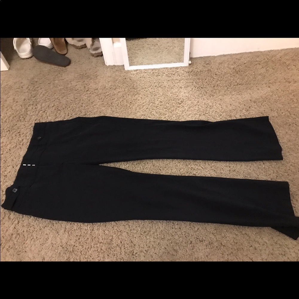 Black slacks !